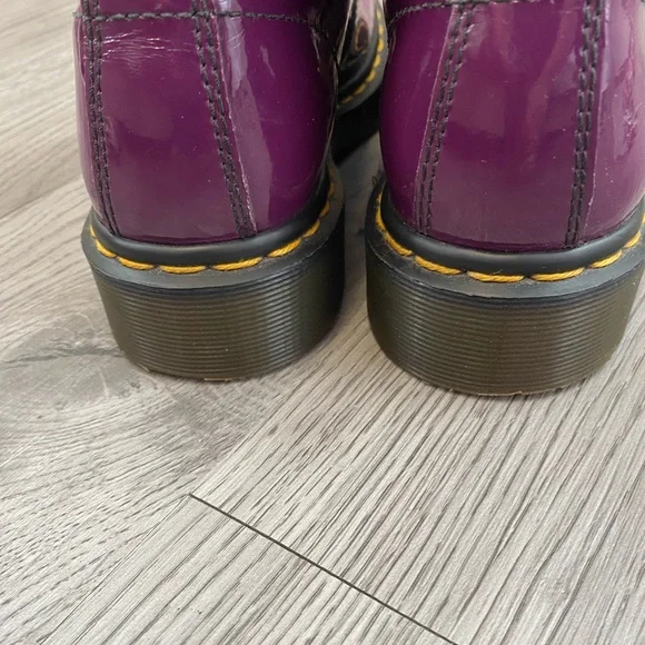 Dr Marten purple patent boots size 4 - Picture 2 of 7